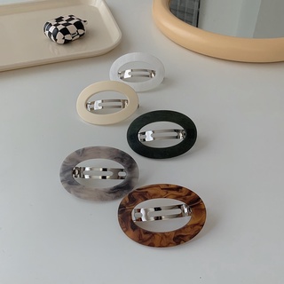 Kẹp tóc bấm dáng tròn mờ Modleaf Matte circle pin Hàn Quốc