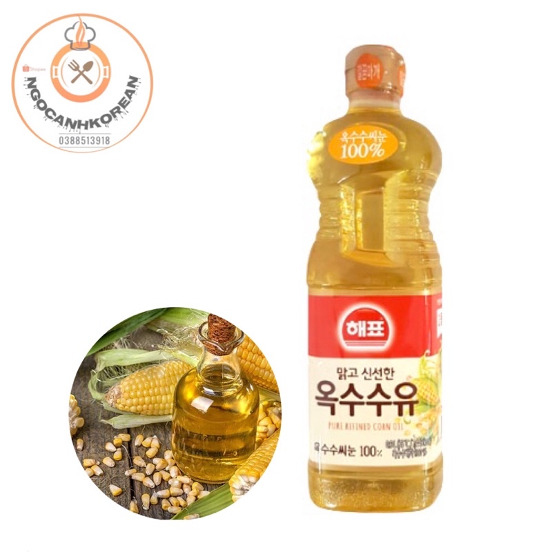 Dầu ngô 900ml Hàn Quốc