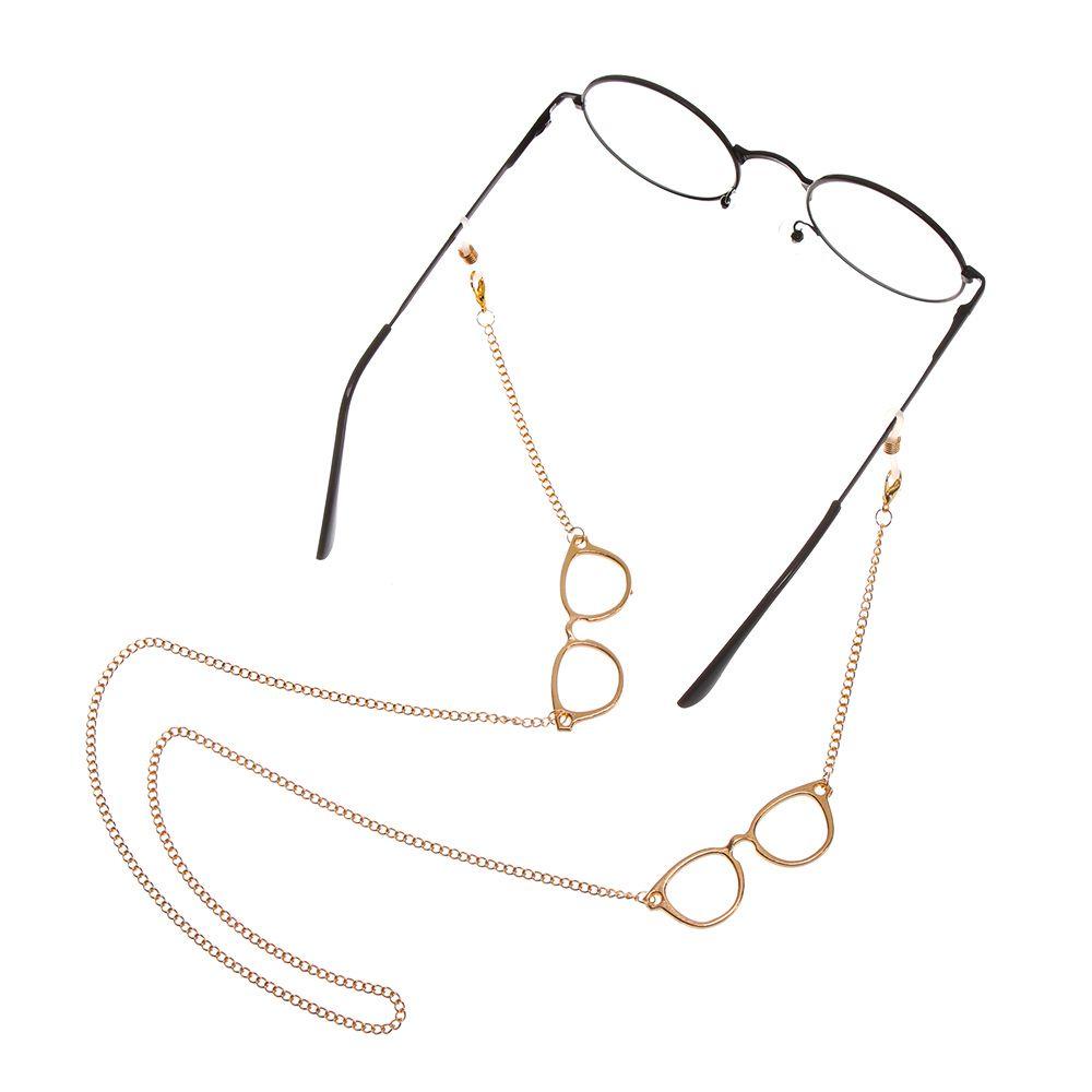 Mắt Kính Chống Trượt Phối Dây Xích Hình Dạng Mắt Xích Phong Cách Vintage Thời Trang