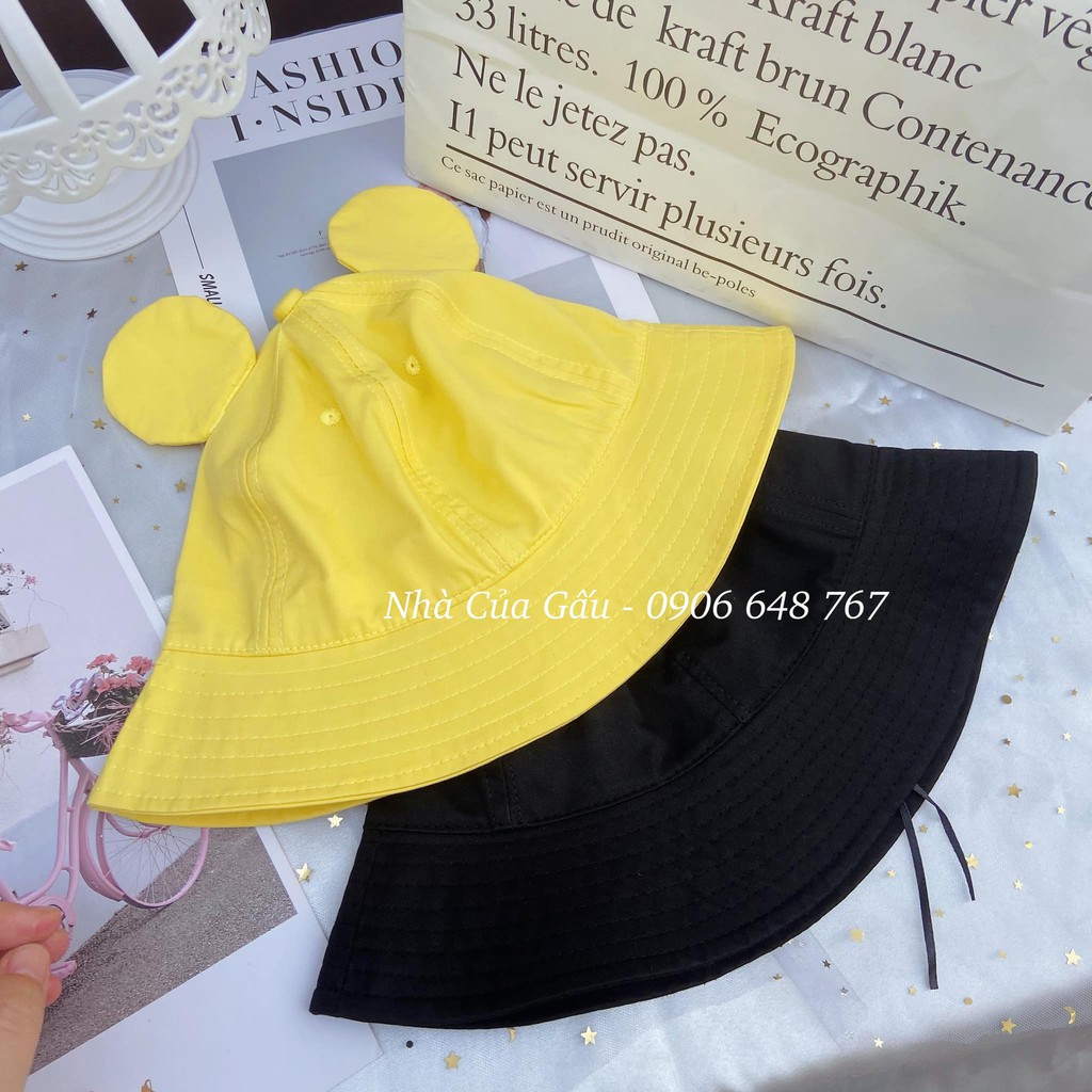 Mũ bucket vải cotton cao cấp, chất mịn cực