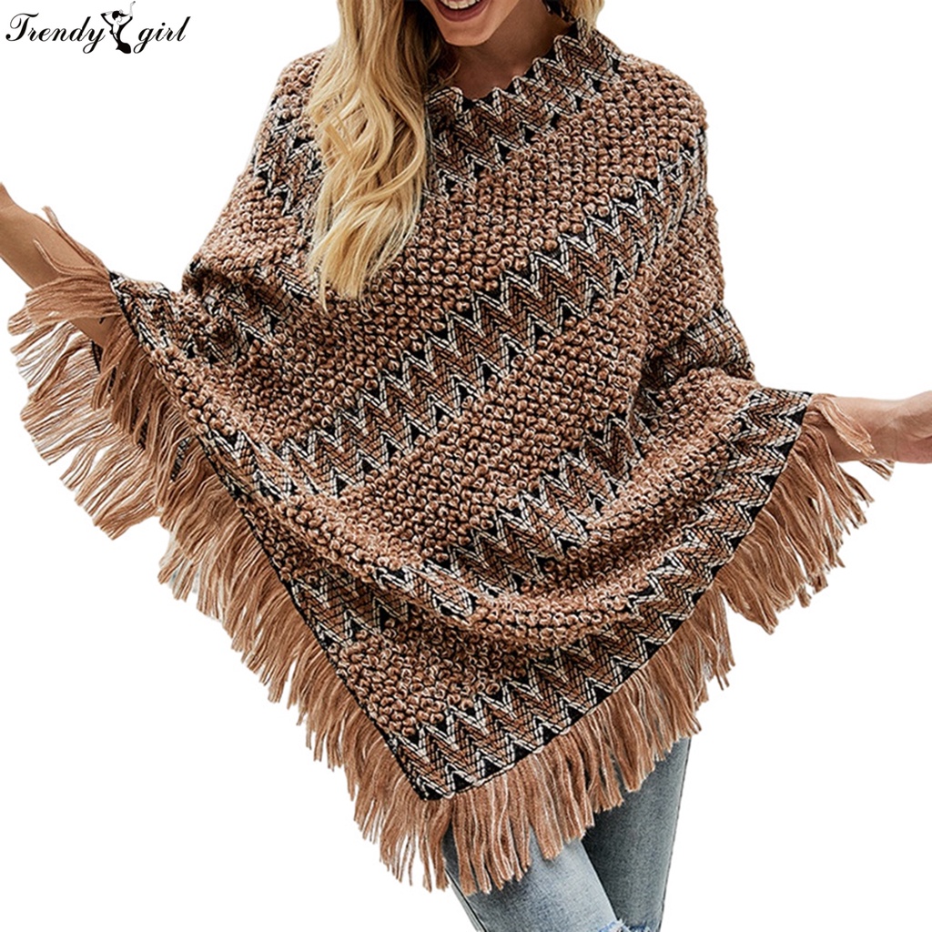 Áo choàng dệt kim thiết kế hợp thời trang cho nữ
 | BigBuy360 - bigbuy360.vn