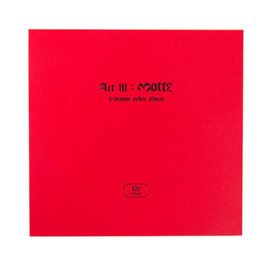 {YG official - Có sẵn} [MOTTE] G-DRAGON TICKET ALBUM/ Sổ đựng vé