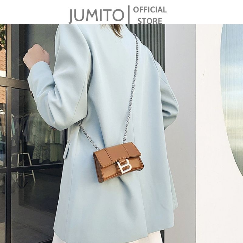 Túi xách nữ ba.len mini đeo chéo da thời trang cao cấp JUMITO SE225