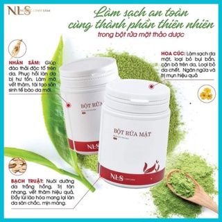 Bột rửa mặt thảo dược nls