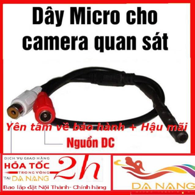 --sale000 **TRỢ GIÁ 2021** Mic dây DC siêu nhỏ dùng cho hệ thống camera