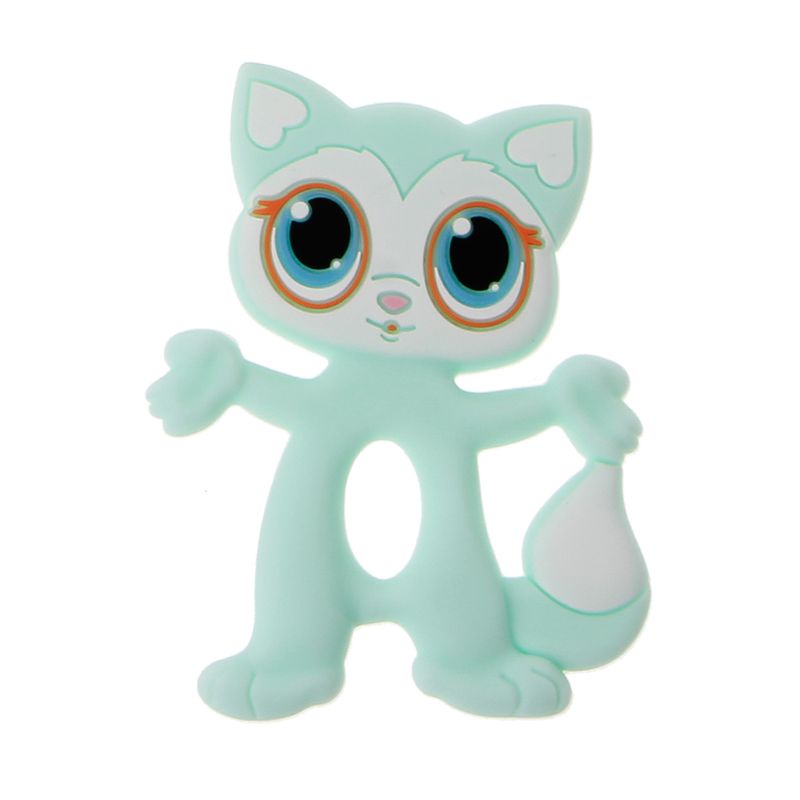 Đồ Chơi Ngậm Mọc Răng Giảm Đau Hình Mèo Hoạt Hình Bằng Silicone Dành Cho Trẻ Sơ Sinh