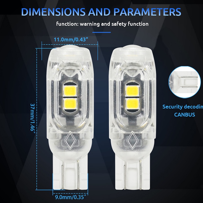 Đèn LED LYMOYO T10 W5W siêu sáng hỗ trợ đọc sách