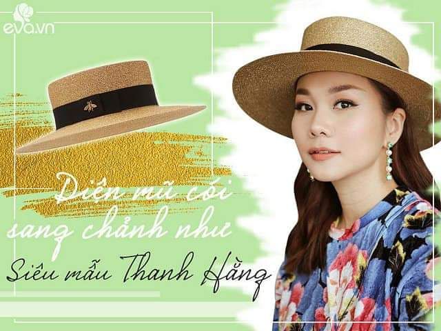 Mũ cói đi biển vành rộng nhũ ánh kim siêu sang chảnh