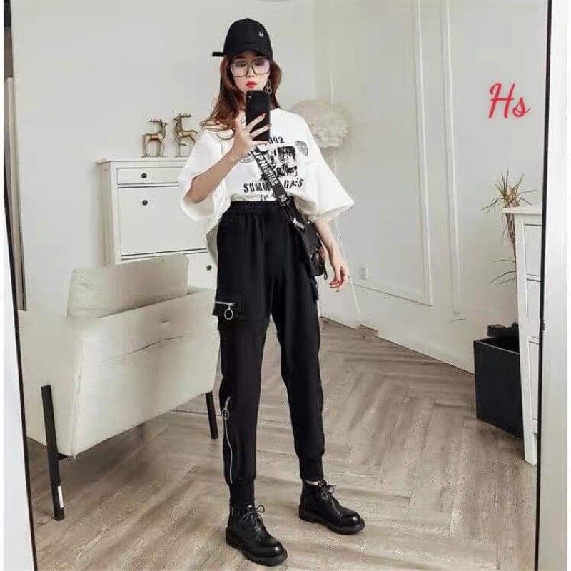 [ Mã FAMAYWA giảm 10K đơn 50K] quần jogger kaki khoá chân, quần joggers khuyên túi Hs | BigBuy360 - bigbuy360.vn