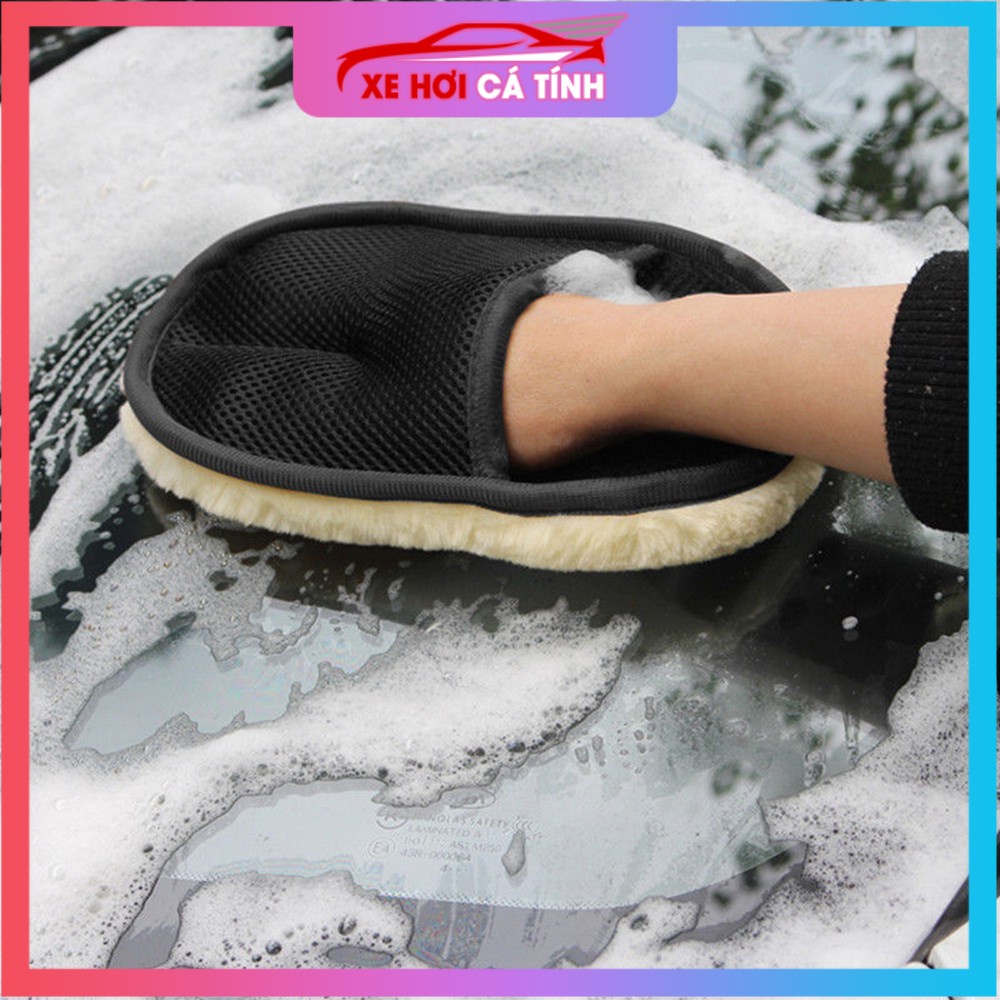 Phụ kiện ô tô Găng tay mềm chuyên dùng chùi rửa xe hơi chất lượng cao