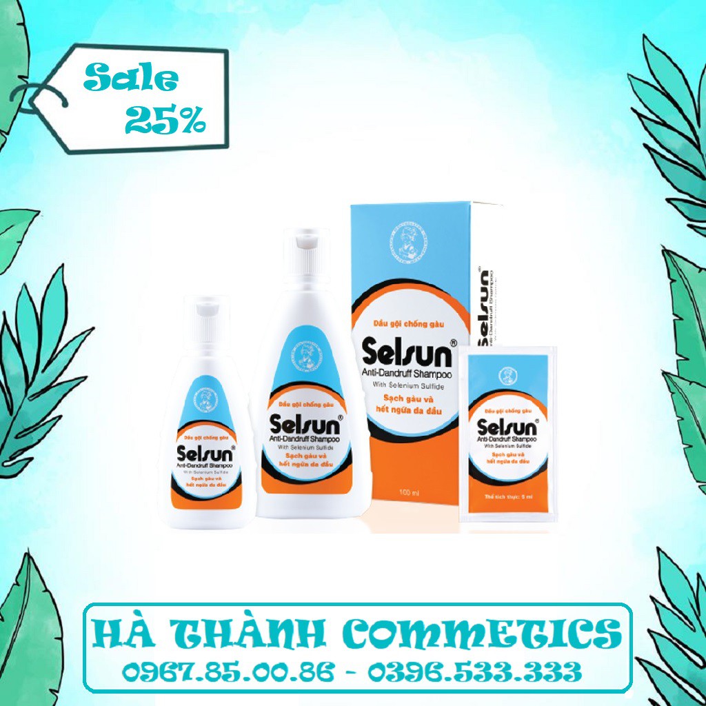 Dầu Gội, Dầu Xả Ngăn Ngừa Gàu Và Ngứa Da Đầu Selsun Anti – Dandruff Shampoo 50ml - 100ml