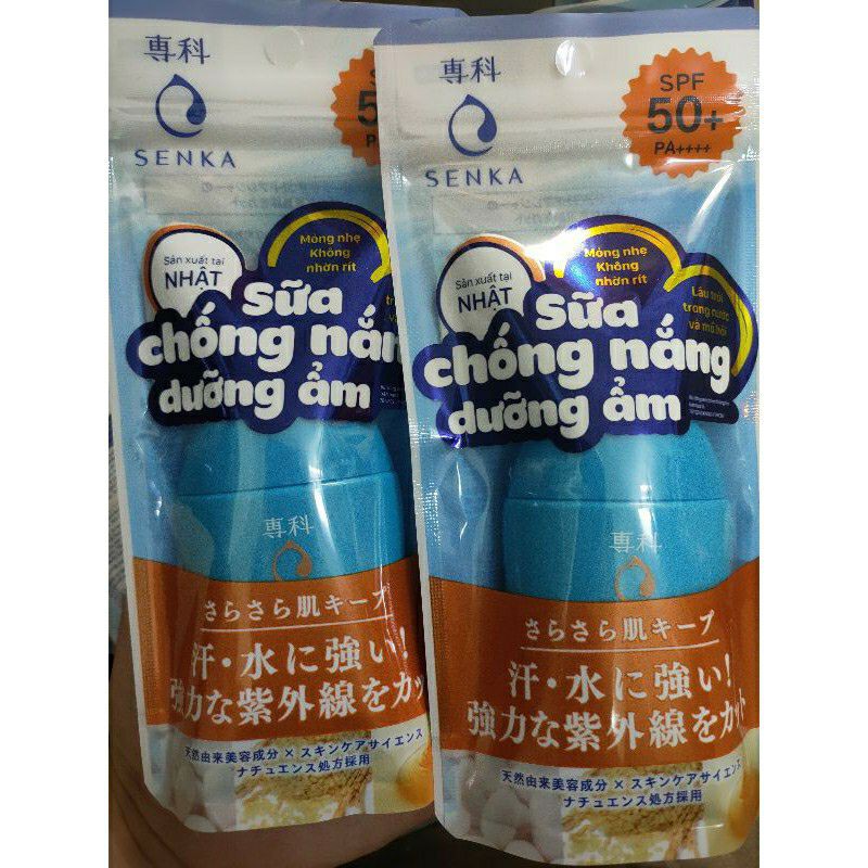 Kem Chống Nắng Dạng Sữa Senka Perfect UV Milk SPF 50+, PA++++ 41095 (40ml)