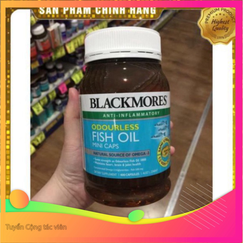 GIÁ KỊCH SÀN [chính Hãng] Dầu cá Fish Oil blackmores 1500 oudrsless GIÁ KỊCH SÀN