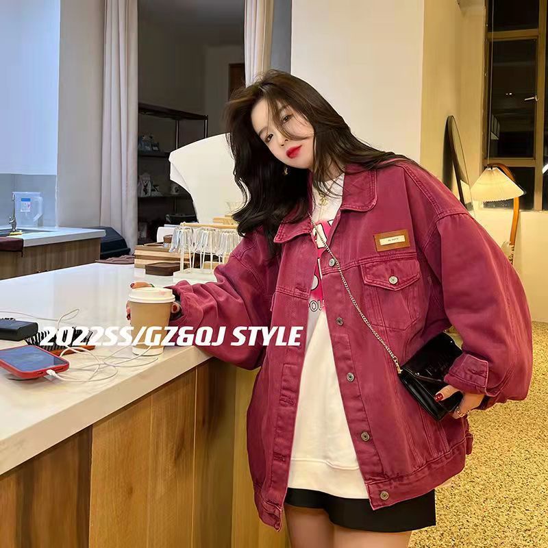 Jiashucheng Áo Khoác Tay Dài Dáng Rộng Phong Cách Phương Tây Thời Trang Mùa Xuân Dễ Phối Đồ Cho Nữ