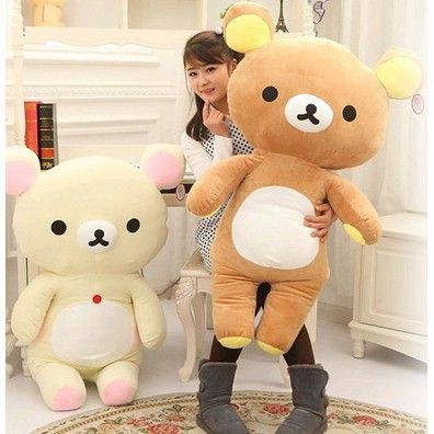 Gấu Bông Rilakuma Siêu Mềm Siêu Dễ Thương - Chất Liệu Cao Cấp - Kích Thước 55cm- Được Xem Hàng Trước