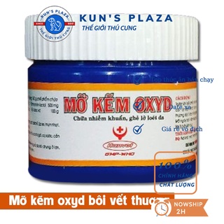 Mỡ Kẽm oxyd , trị ghẻ ngứa, viêm nhiễm ngoài da cho chó mèo, thú cưng - Mỡ kẽm Oxyd Hanvet Kun's Plaza