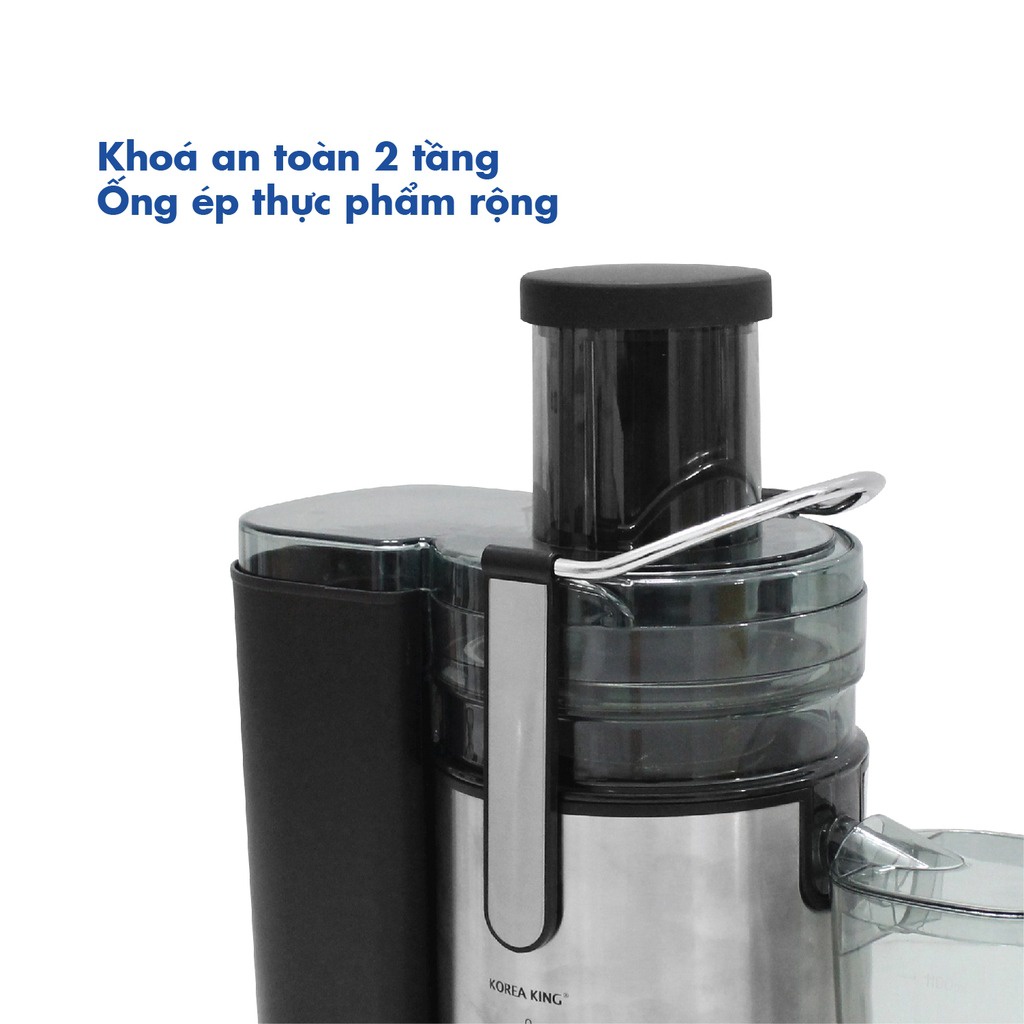 Máy ép trái cây Korea King Chính hãng Hàn Quốc, Ép mọi loại hoa quả to,mini Nhanh-Bền-An toàn