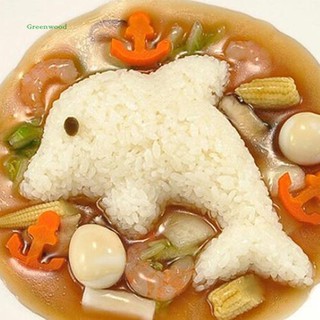 Bộ 4 khuôn làm cơm nắm hình cá heo dễ thương