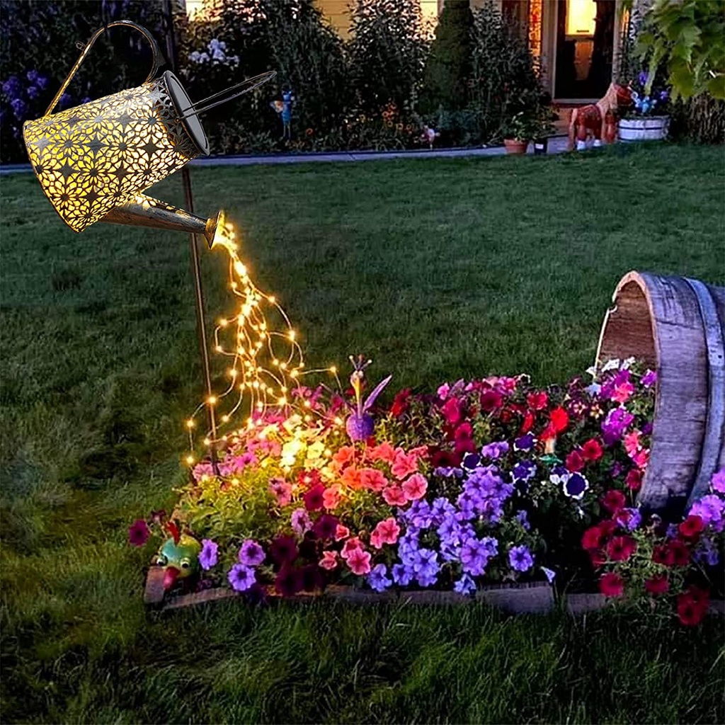 Đèn LED Năng Lượng Mặt Trời Hình Bình Nước Trang Trí Sân Vườn