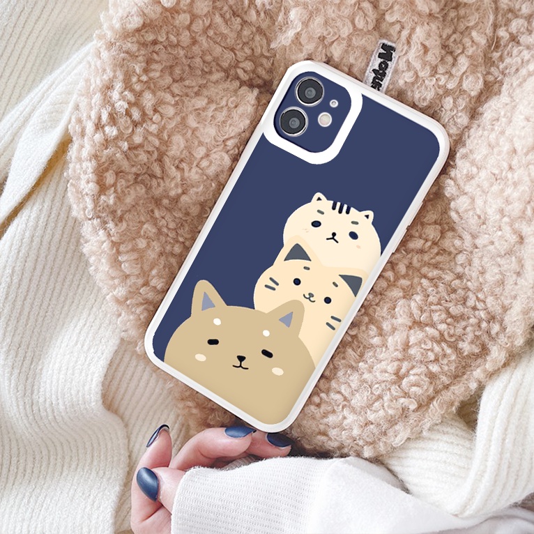 Ốp lưng iphone động vật nhỏ cạnh vuông chống sốc cho iphone 7plus 8plus x xsmax 11pro max 12pro 12promax13promax tr1148