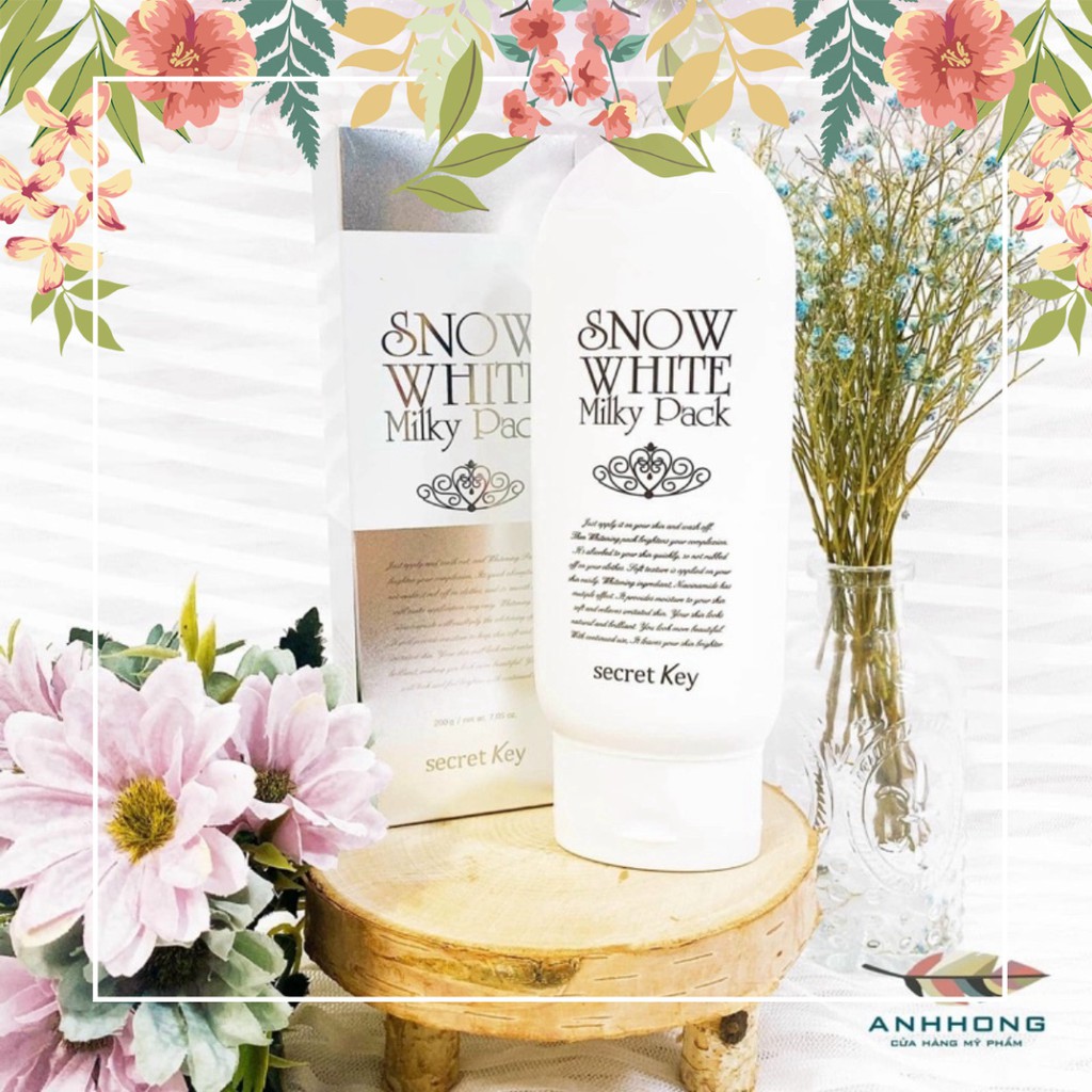 Kem Tắm Trắng Secret Key Snow White Milky Pack