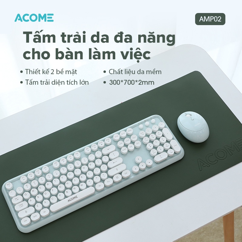 Tấm Lót Chuột ACOME AMP02 Miếng Lót Chuột Đa Năng Để Bàn Chống Thấm Nước Cỡ Lớn Cho Bàn Làm Việc ACOME AMP02