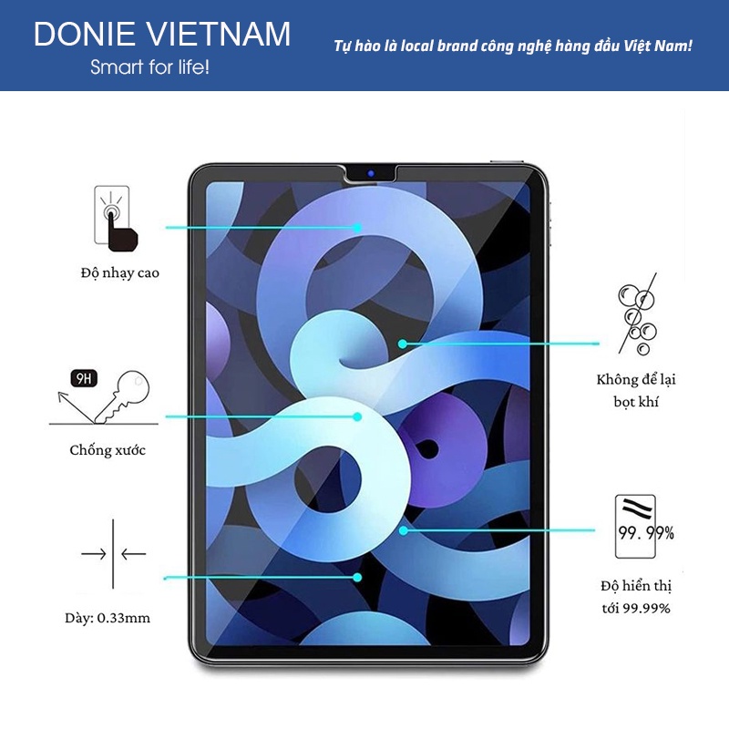 Kính Cường Lực Cho Ipad Glass Calux 9H Đủ Dòng