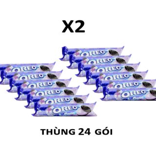 Thùng 24 thỏi bánh quy kem lạnh Oreo 137gr