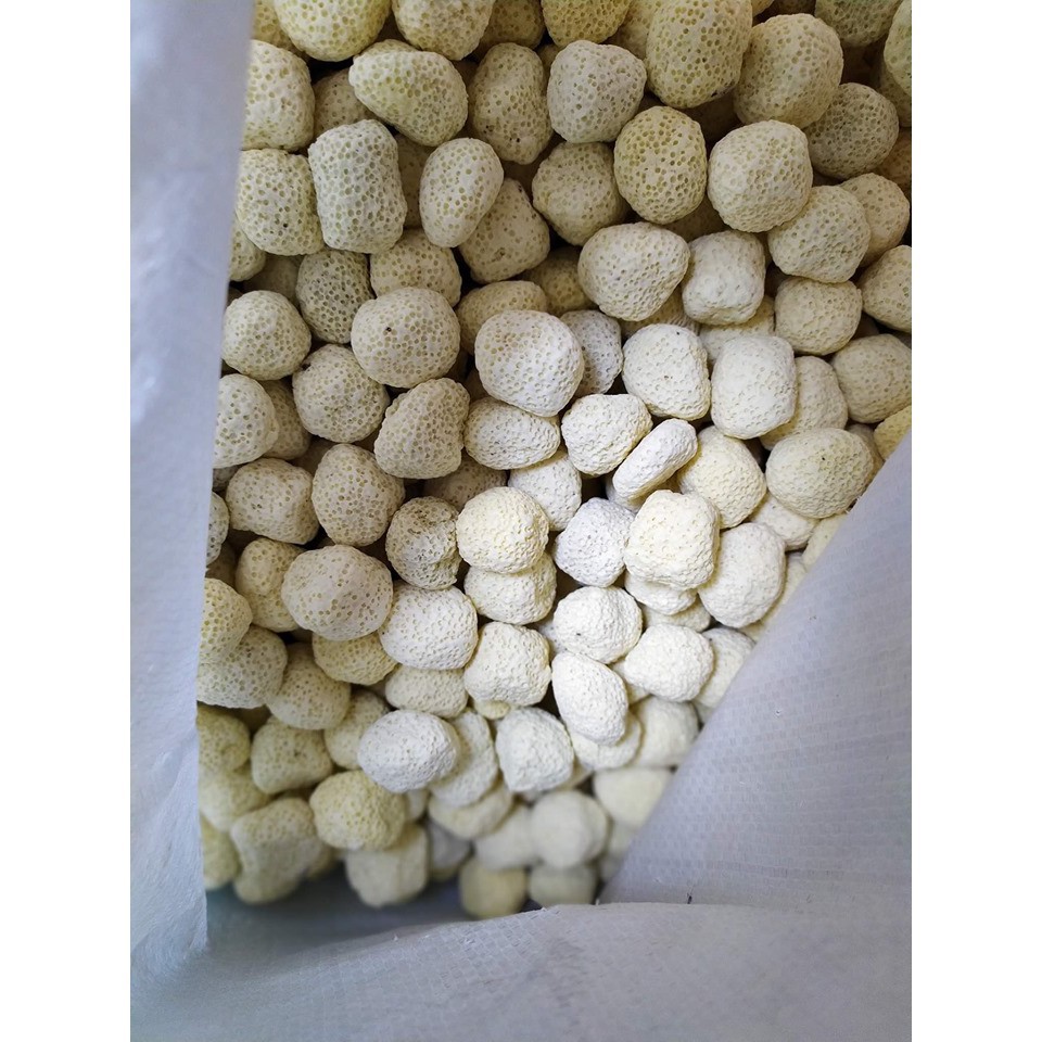 Sứ bi vàng 1kg ( vật liệu lọc cho bể cá )