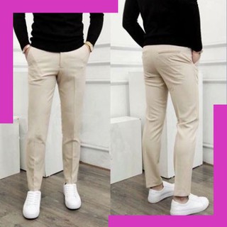Quần âu nam đen quần tây ống rộng quần tây giá rẻ quần tây fashion quần âu nam slim màu sữa