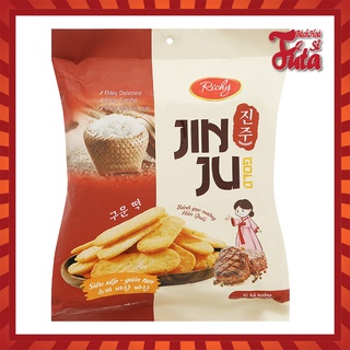 Bánh gạo jinju vị bò nướng tiêu túi 135g ,RICHY, bánh giòn thơm ngon