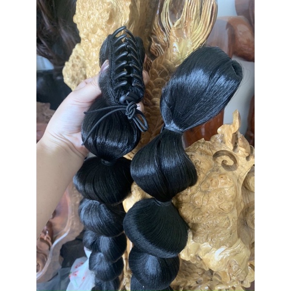 Tóc giả hồ lô dạng ngoặm kẹp 60cm❤freeship 50k❤ tóc ngoặm kiểu mới cao cấp