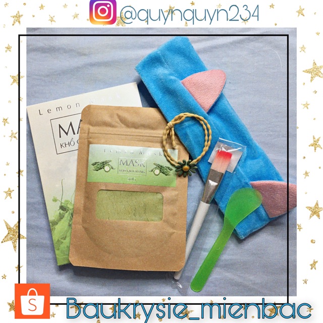 < Mua 1 tặng 4 > Bột Khổ qua rừng và Tảo biển Handmade  ( tặng kèm băng đô, cột tóc, cọ quét và que trộn) | BigBuy360 - bigbuy360.vn