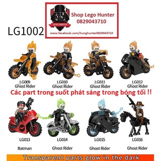 LG 1002 Marvel Superheroes Minifigures Ghostrider mô hình lắp ráp nhân vật Ma tốc độ các phiên bản khác nhau