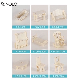 Bộ mô hình nội thất mini tự lắp ghép