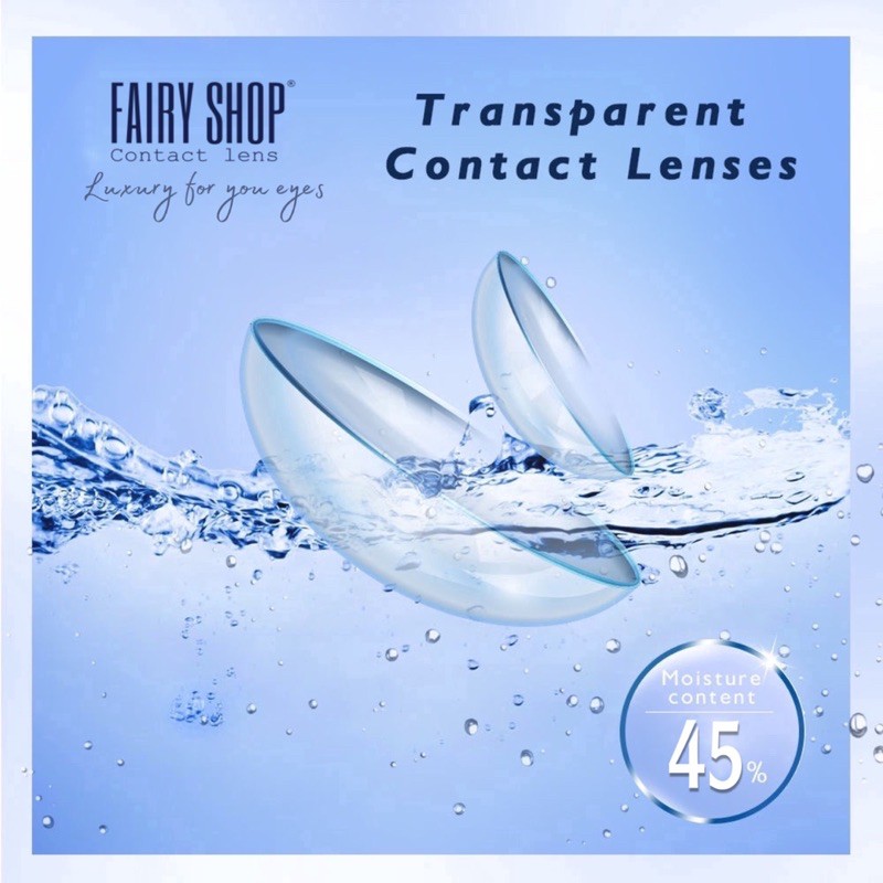 Kính Áp Tròng Trong Suốt 14.0mm - Kính Áp Tròng FAIRY SHOP CONTACT LENS  độ 0 đến 15