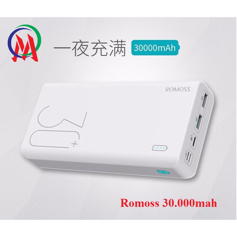 Pin dự phòng romoss 30.000mah chính hãng