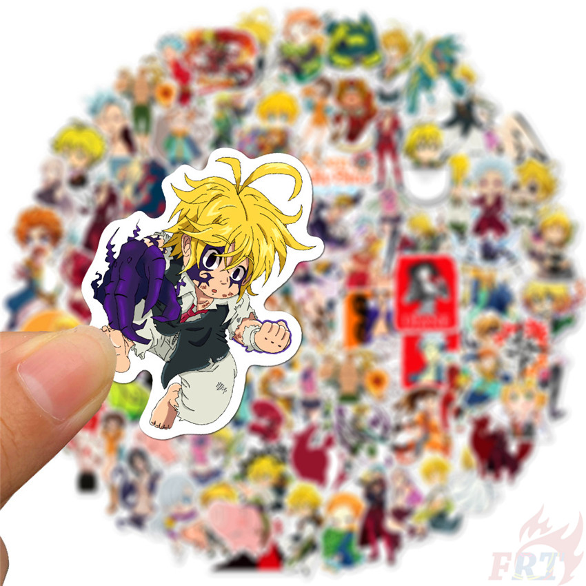 100Pcs/Set ❉ The Seven Deadly Sins - Series A Anime Stickers ❉ Waterproof DIY Fashion Decals Doodle Stickers