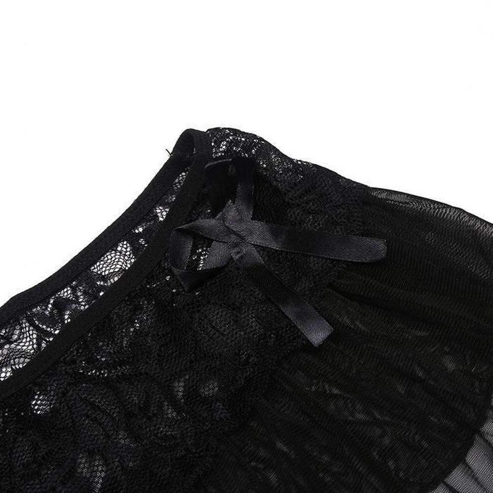 Bộ Đồ Lót Ren Lọt Khe Phong Cách Babydoll Gợi Cảm Cho Nữ