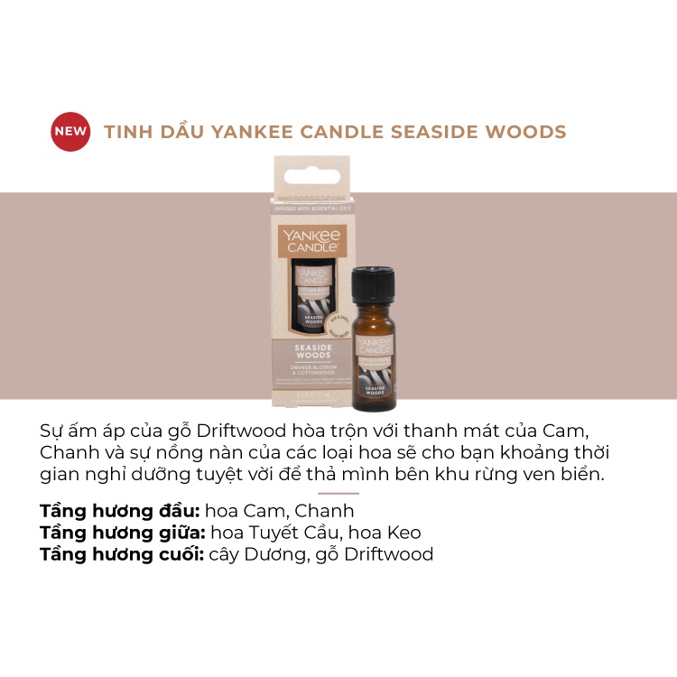 Tinh dầu Yankee Candle - Seaside Woods (15ml)