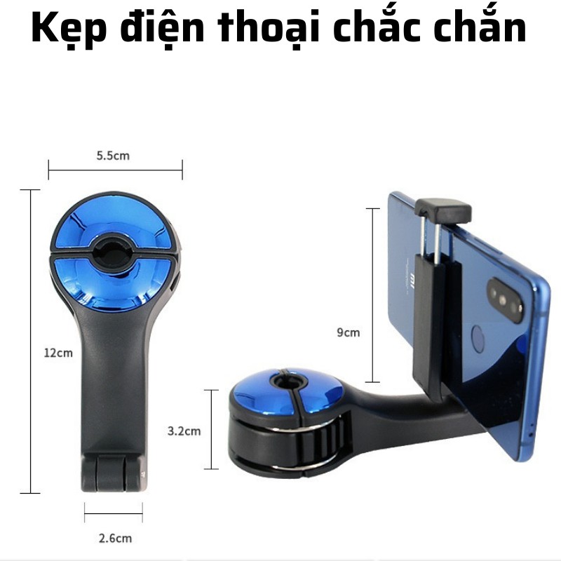 Kẹp điện thoại, móc treo đồ đa năng trên ô tô, dễ dàng sử dụng, chân xoay linh hoạt. Nội thất ô tô Donmic.