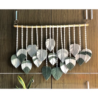 Mành lá macrame
