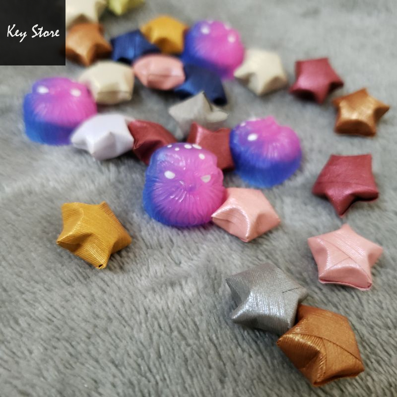 Nút bàn phím cơ artisan keycap jack bald màu xanh hồng