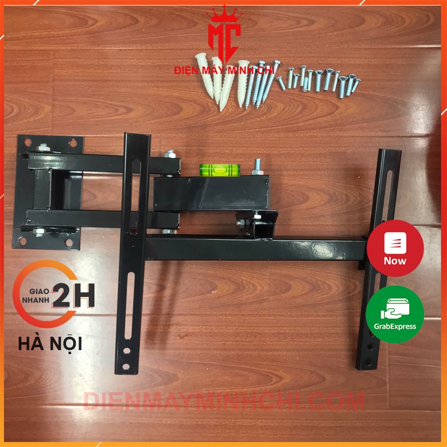 Giá treo tivi góc treo xoay 2 cánh có nivo thăng bằng treo tivi kích thước 19 20 24 25 29 32 34 36 37 Inch