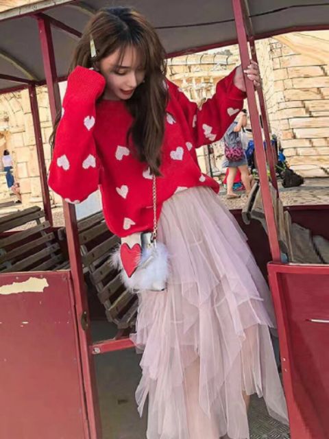 Chân váy công chúa nhiều tầng hàng QC