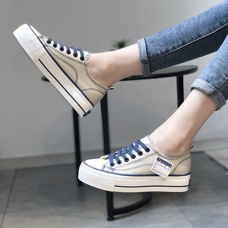 [Ready stock] Men's and women's canvas shoes fashion all-match lightweight flat-heel canvas shoes Korean fashion espadrilles