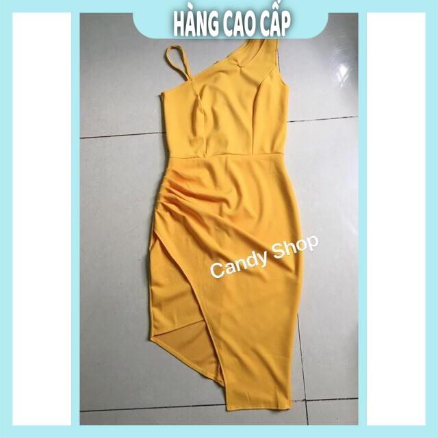 Đầm Nữ - Đầm body dự tiệc lệch vai tà cao thấp sang trọng + Ảnh thật (HÀNG SIÊU ĐẸP) | BigBuy360 - bigbuy360.vn