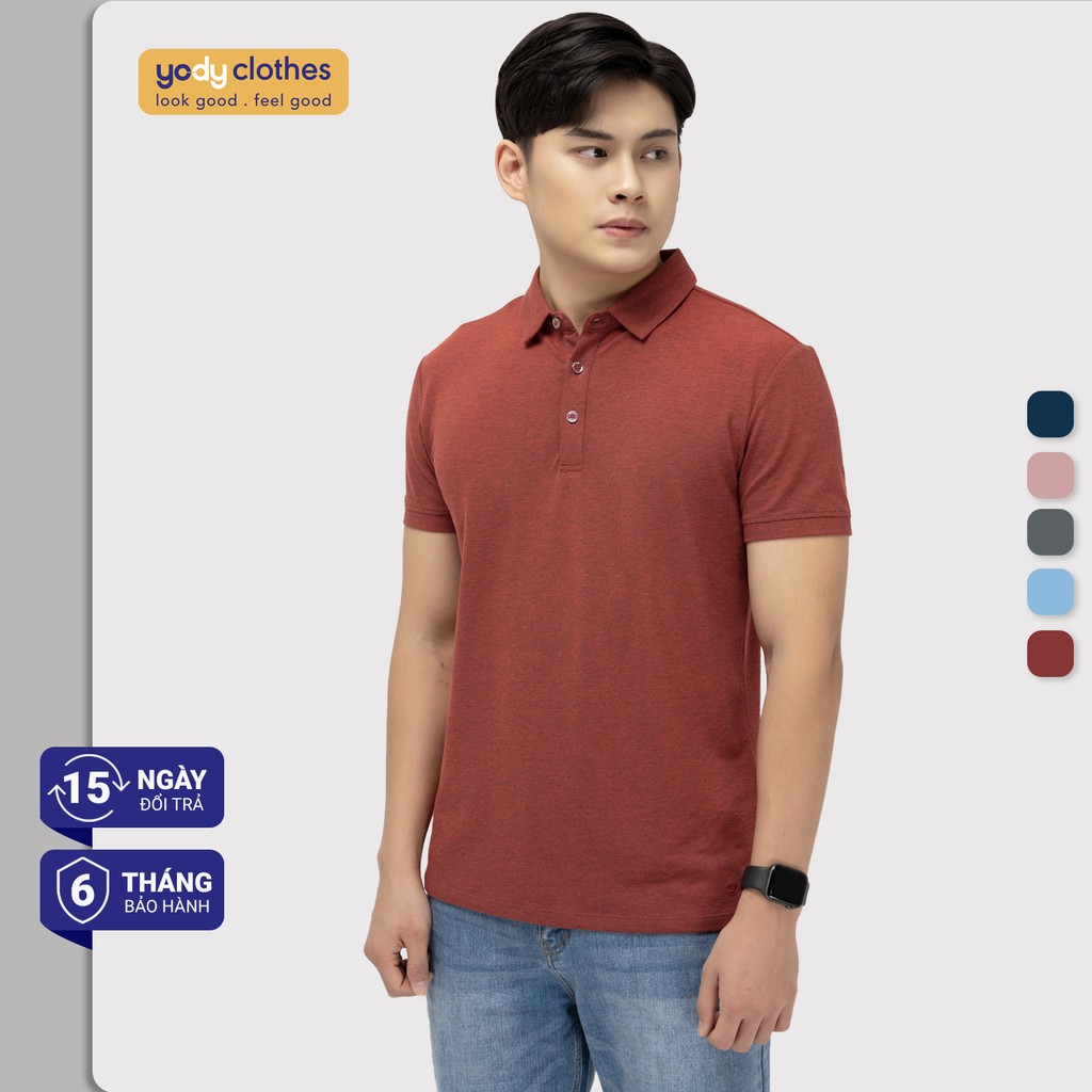 [Mã WABRYD221 giảm 10% đơn 250K] Áo thun polo nam YODY cổ bẻ chất vải cotton pima cao cấp mềm mịn APM3013