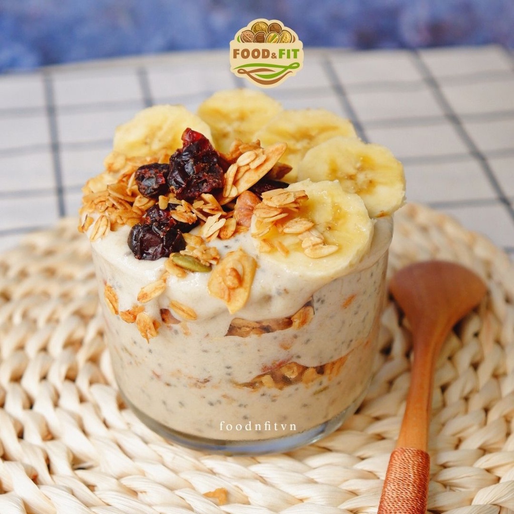 [Mã GROSALE giảm 10% đơn 150K] Granola ngũ cốc ăn kiêng không đường vị dừa by Food&amp;Fit - hạt dinh dưỡng giảm cân