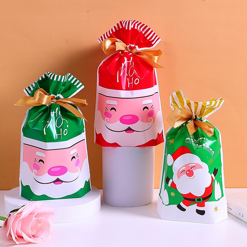 Bộ 10 Túi Đựng Bánh Quy Chủ Đề Giáng Sinh